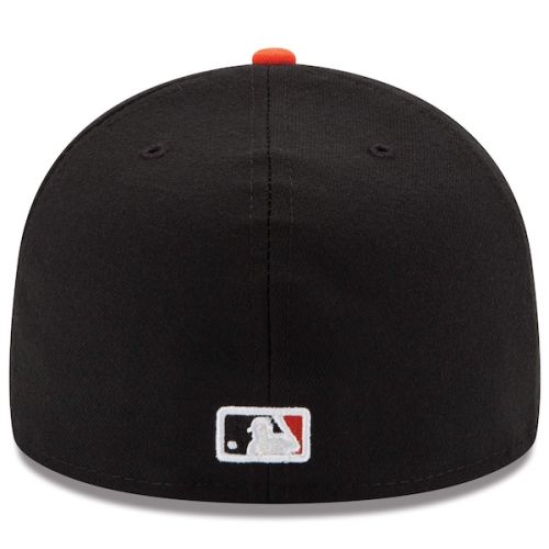  Men's Baltimore Orioles New Era WhiteOrange Home Authentic Collection On-Field 59FIFTY Fitted Hat