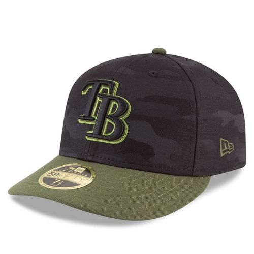  Men's Tampa Bay Rays New Era Black 2018 Memorial Day On-Field Low Profile 59FIFTY Fitted Hat