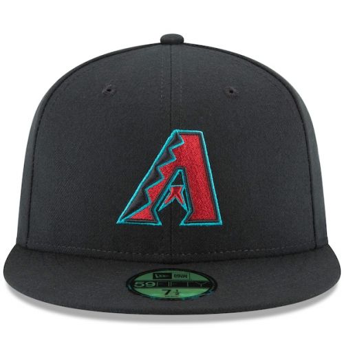  Men's Arizona Diamondbacks New Era Black Alternate Authentic Collection On Field 59FIFTY Performance Fitted Hat