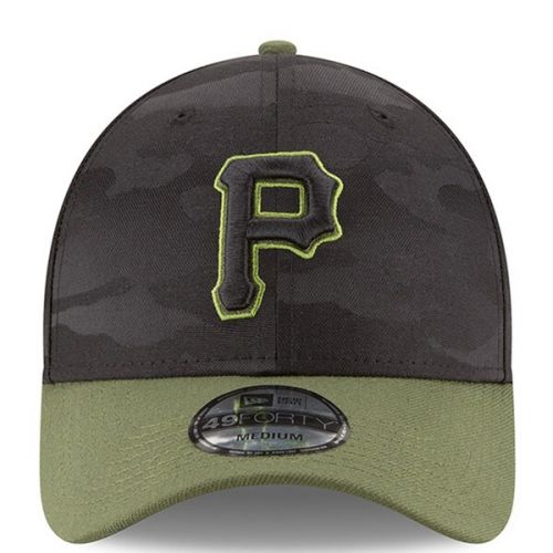  Men's Pittsburgh Pirates New Era Black 2018 Memorial Day 49FORTY Fitted Hat