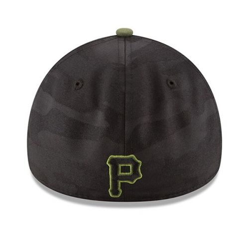  Men's Pittsburgh Pirates New Era Black 2018 Memorial Day 49FORTY Fitted Hat