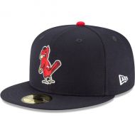 Men's St. Louis Cardinals New Era Navy Cooperstown Collection Wool 59FIFTY Fitted Hat