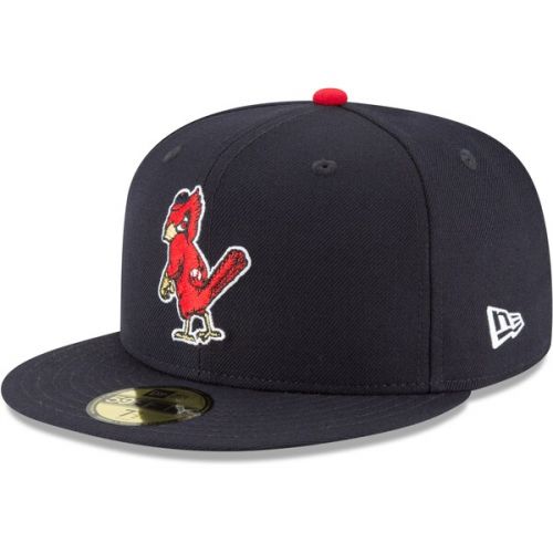  Men's St. Louis Cardinals New Era Navy Cooperstown Collection Wool 59FIFTY Fitted Hat