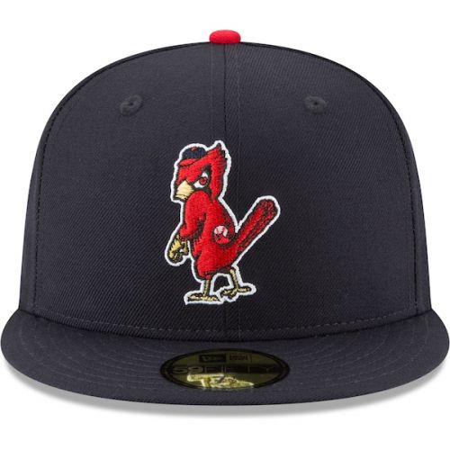  Men's St. Louis Cardinals New Era Navy Cooperstown Collection Wool 59FIFTY Fitted Hat