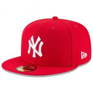 Men's New York Yankees New Era Scarlet Basic 59FIFTY Fitted Hat