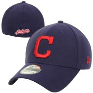 Men's Cleveland Indians New Era Navy MLB Team Classic 39THIRTY Flex Hat