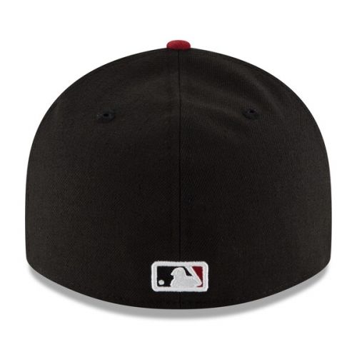  Men's Arizona Diamondbacks New Era BlackRed Alternate 2 Authentic Collection On-Field Low Profile 59FIFTY Fitted Hat