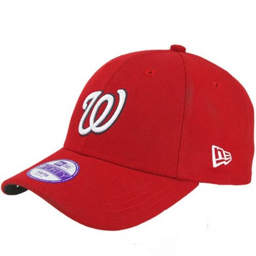  Youth Washington Nationals New Era Red The League 9Forty Adjustable Hat