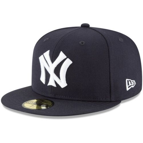  Men's New York Yankees New Era Navy Cooperstown Collection Wool 59FIFTY Fitted Hat