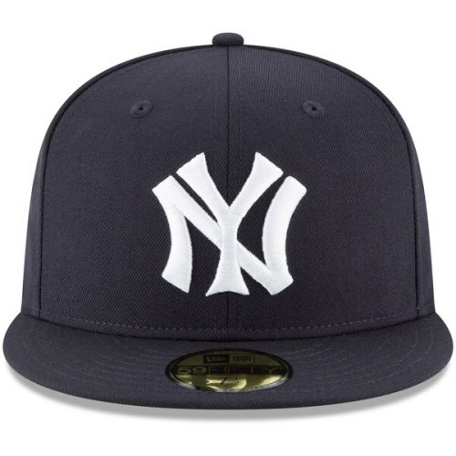  Men's New York Yankees New Era Navy Cooperstown Collection Wool 59FIFTY Fitted Hat