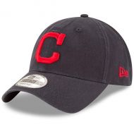 Men's Cleveland Indians New Era Navy Road Replica Core Classic 9TWENTY Adjustable Hat