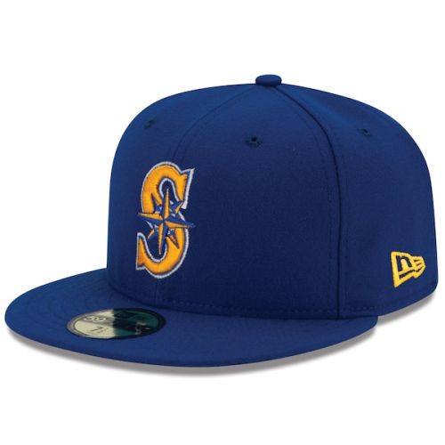  Men's Seattle Mariners New Era Royal Alternate 2 Authentic On Field 59FIFTY Fitted Hat