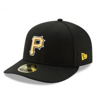 Men's Pittsburgh Pirates New Era Black Alternate Authentic Collection On-Field Low Profile 59FIFTY Fitted Hat