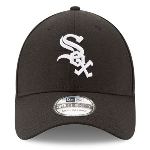  Men's Chicago White Sox New Era Black MLB Team Classic 39THIRTY Flex Hat