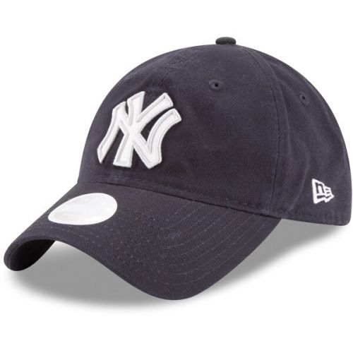  Women's New York Yankees New Era Navy Team Glisten 9TWENTY Adjustable Hat