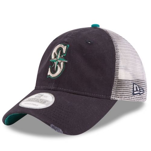  Men's Seattle Mariners New Era Navy Team Rustic 9TWENTY Adjustable Hat