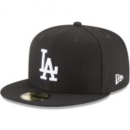 Men's Los Angeles Dodgers New Era Black Basic 59FIFTY Fitted Hat