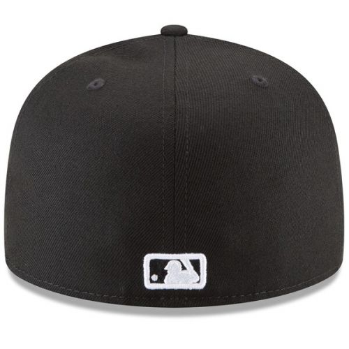  Men's Los Angeles Dodgers New Era Black Basic 59FIFTY Fitted Hat