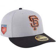 Men's San Francisco Giants New Era GrayBlack 2018 Spring Training Collection Prolight Low Profile 59FIFTY Fitted Hat