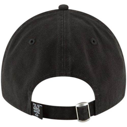  Men's New York Mets New Era Black Core Classic Twill 9TWENTY Adjustable Hat