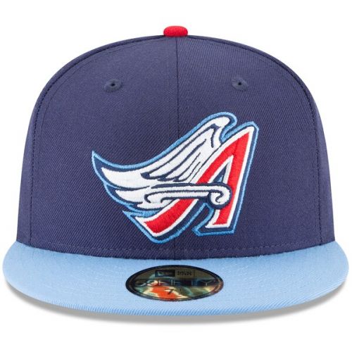  Men's California Angels New Era Navy Cooperstown Collection Wool 59FIFTY Fitted Hat