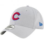 Men's Chicago Cubs New Era Gray Core Classic Twill 9TWENTY Adjustable Hat