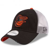 Men's Baltimore Orioles New Era Black Team Rustic 9TWENTY Snapback Adjustable Hat