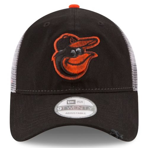  Men's Baltimore Orioles New Era Black Team Rustic 9TWENTY Snapback Adjustable Hat