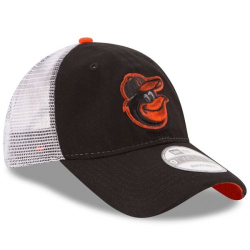  Men's Baltimore Orioles New Era Black Team Rustic 9TWENTY Snapback Adjustable Hat