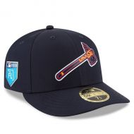Men's Atlanta Braves New Era Navy 2018 Spring Training Collection Prolight Low Profile 59FIFTY Fitted Hat