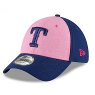 Men's Texas Rangers New Era Pink 2018 Mother's Day 39THIRTY Flex Hat