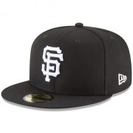 Men's San Francisco Giants New Era Black Basic 59FIFTY Fitted Hat