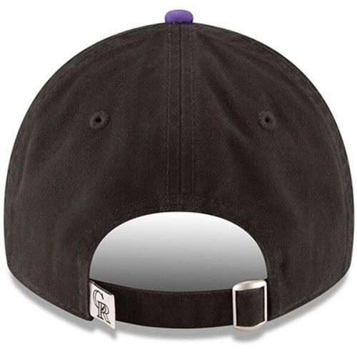  Men's Colorado Rockies New Era Black Game Replica Core Classic 9TWENTY Adjustable Hat