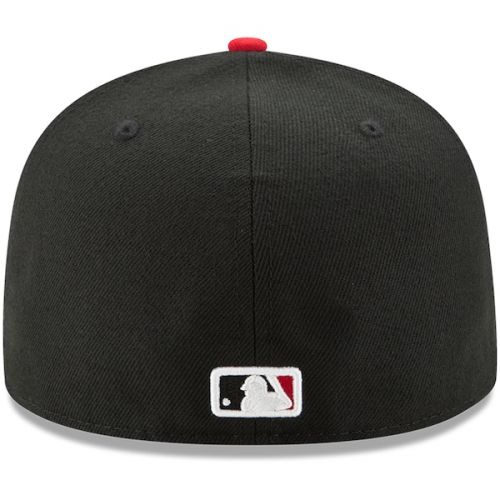  Men's Cincinnati Reds New Era BlackRed Alternate Authentic Collection On-Field 59FIFTY Fitted Hat