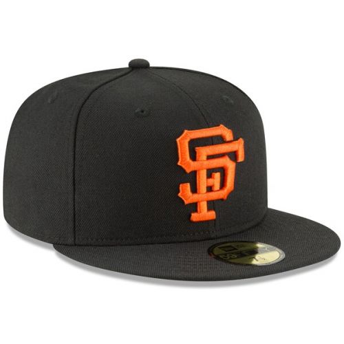  Men's San Francisco Giants New Era Black Cooperstown Collection Wool 59FIFTY Fitted Hat