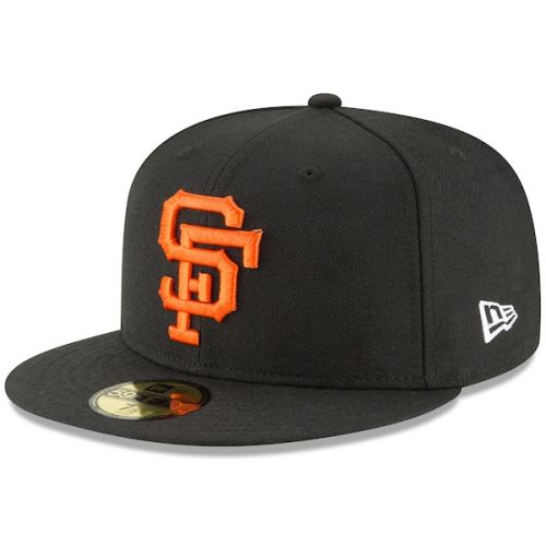  Men's San Francisco Giants New Era Black Cooperstown Collection Wool 59FIFTY Fitted Hat