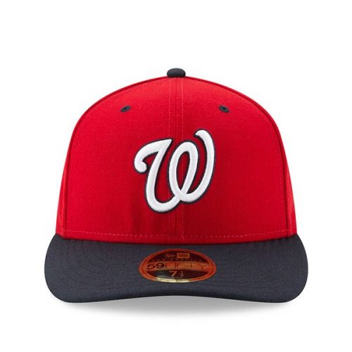  Men's Washington Nationals New Era RedNavy Alternate 2 Authentic Collection On-Field Low Profile 59FIFTY Fitted Hat