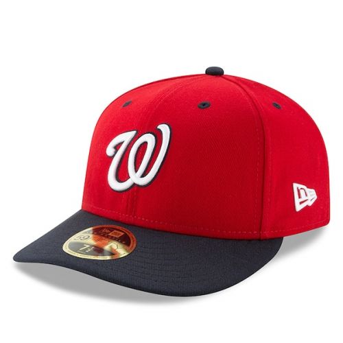  Men's Washington Nationals New Era RedNavy Alternate 2 Authentic Collection On-Field Low Profile 59FIFTY Fitted Hat