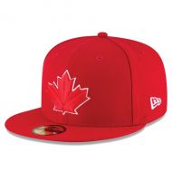 Men's Toronto Blue Jays New Era Scarlet 2017 Authentic Collection On-Field 59FIFTY Fitted Hat