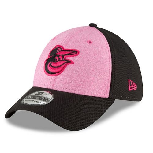  Men's Baltimore Orioles New Era Pink 2018 Mother's Day 39THIRTY Flex Hat