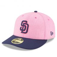 Men's New Era PinkBlue San Diego Padres 2018 Mother's Day On-Field Low Profile 59FIFTY Fitted Hat