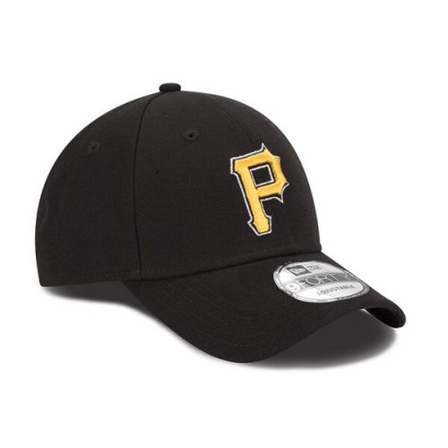  Men's Pittsburgh Pirates New Era Black The League 9FORTY Adjustable Hat