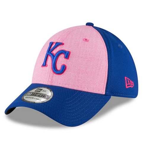  Men's Kansas City Royals New Era Pink 2018 Mother's Day 39THIRTY Flex Hat
