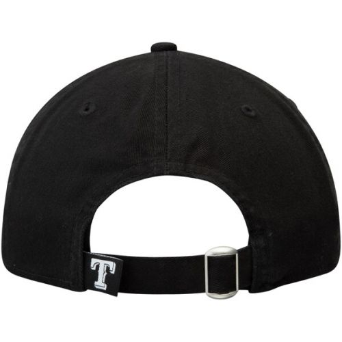  Men's Texas Rangers New Era Black Core Classic Twill 9TWENTY Adjustable Hat