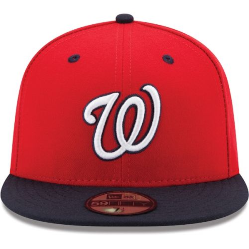  Men's Washington Nationals New Era RedNavy Alternate 2 Authentic Collection On-Field 59FIFTY Fitted Hat
