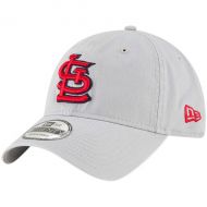 Men's St. Louis Cardinals New Era Gray Core Classic Twill 9TWENTY Adjustable Hat