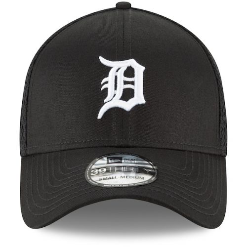  Men's Detroit Tigers New Era Black Neo 39THIRTY Unstructured Flex Hat