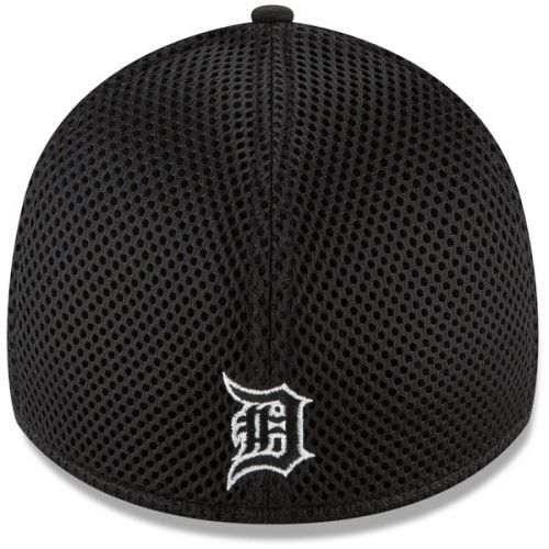  Men's Detroit Tigers New Era Black Neo 39THIRTY Unstructured Flex Hat