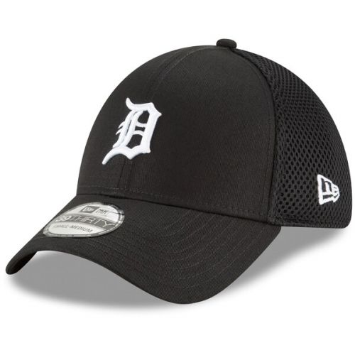  Men's Detroit Tigers New Era Black Neo 39THIRTY Unstructured Flex Hat