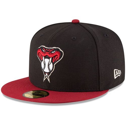  Men's Arizona Diamondbacks New Era BlackRed Authentic Collection On-Field 59FIFTY Fitted Hat